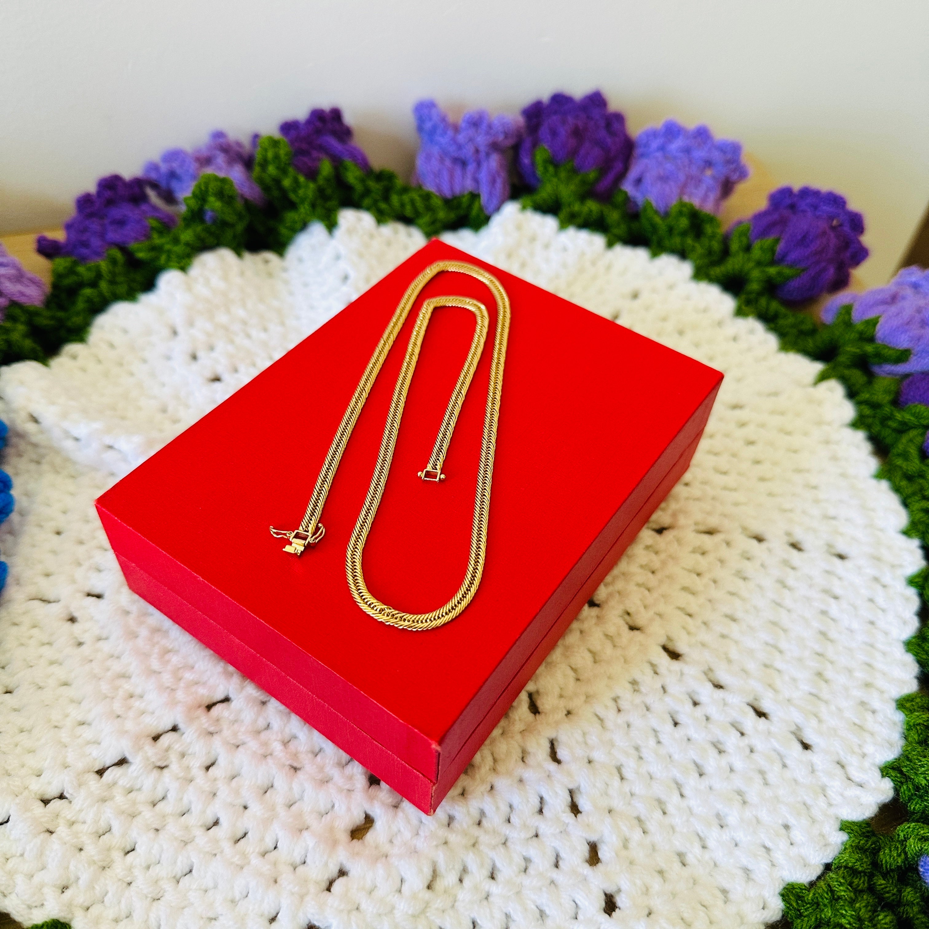 K18 Japan Gold - Kihei Necklace in Yellow Gold Settings (8.7g) size 16inches