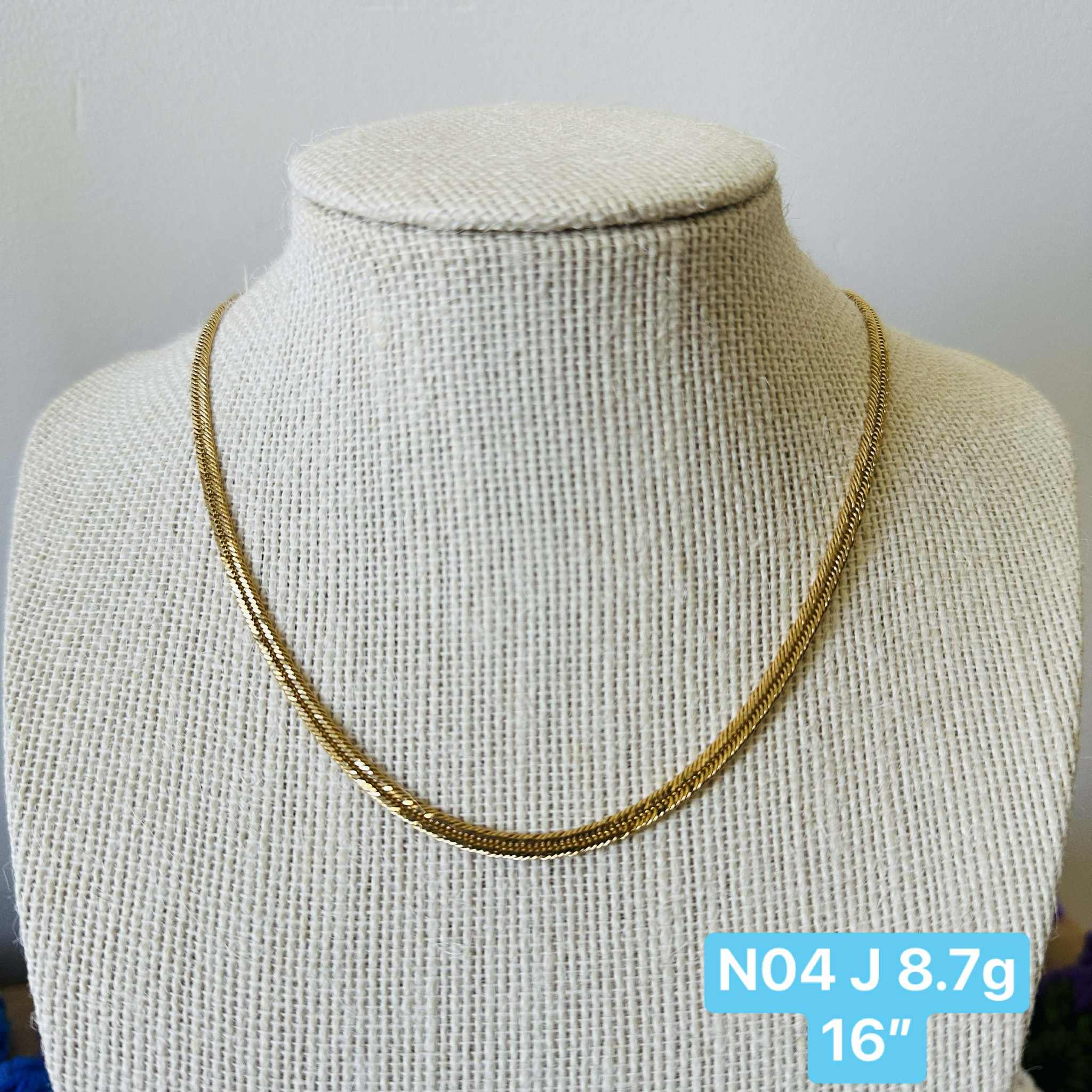 K18 Japan Gold - Kihei Necklace in Yellow Gold Settings (8.7g) size 16inches