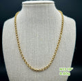 18k Gold - Necklace in Yellow Gold   Settings (8.80g) size 18inches